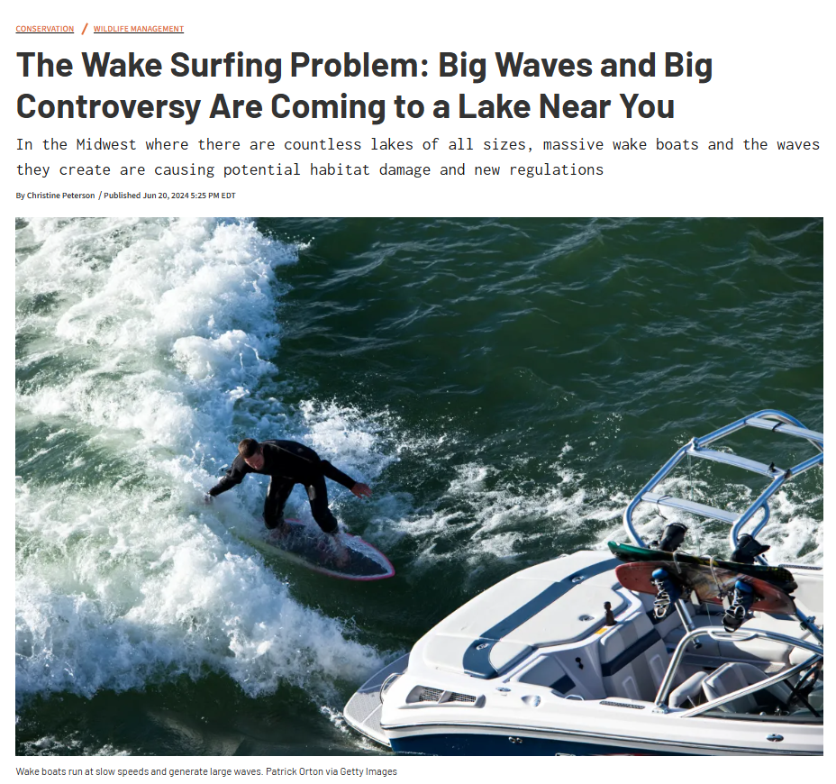 wakeboats in the news